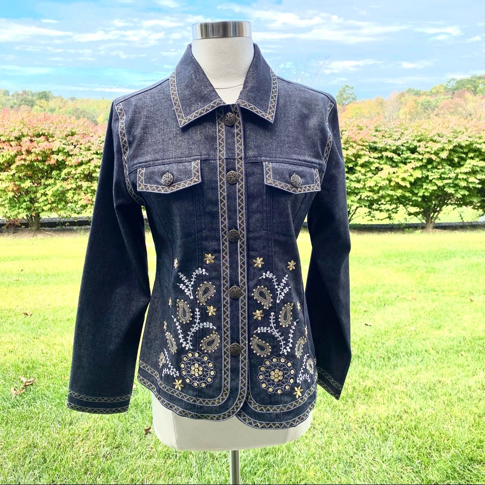 Analogy Embellished Jean Jacket